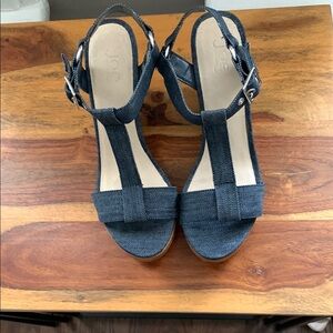 Joe Fresh Dark Blue Denim Sandals